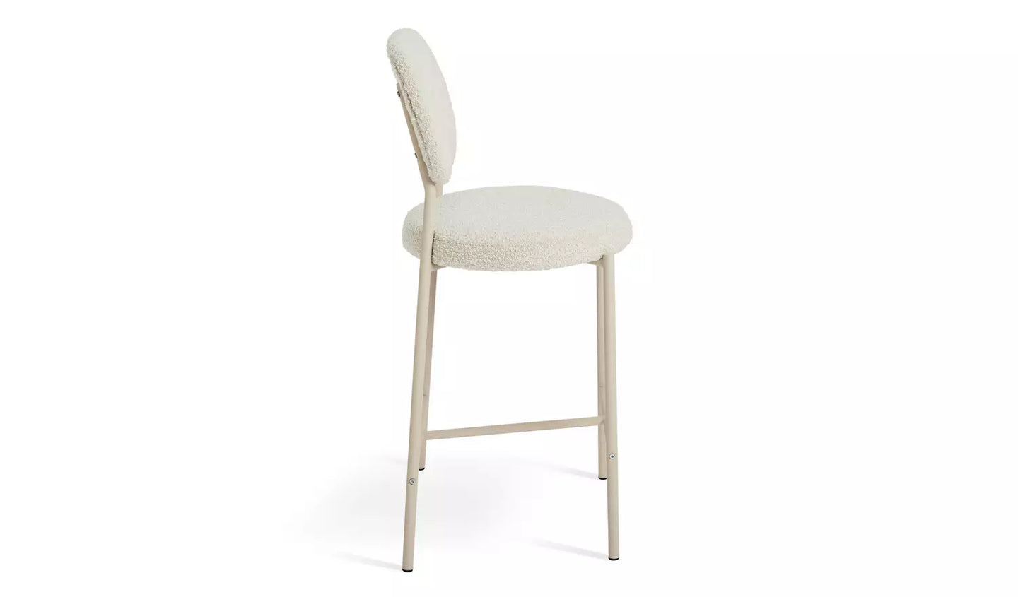 Asembled Habitat Orson Boucle Counter Bar Stool - White